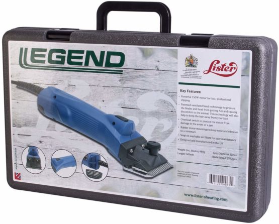 Wahl Lister Legend Horse, Cattle Professional Clipper, Powerful 150W Motor, Low Vibration, Lightweight, Ventilated Head, 5m Cable, Suitable for Llamas, Alpacas and Pigs - Image 3