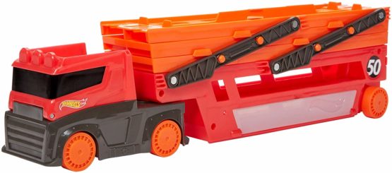 Hot Wheels GHR48 Mega Hauler with Storage for up to 50 1:64 scale cars ages 3 and older