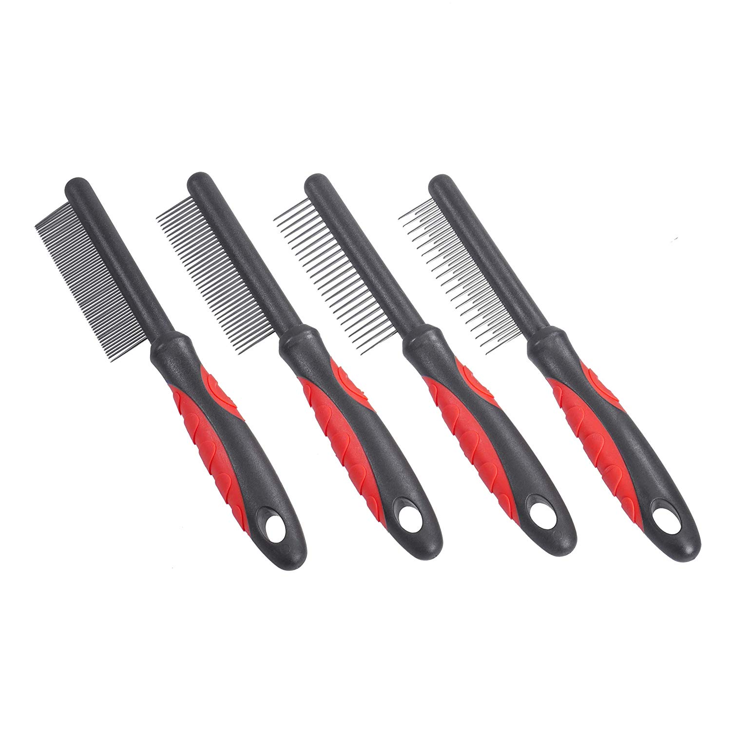 Rosewood Soft Protection Medium Comb for Dogs & Cats, grey and orange - Image 3