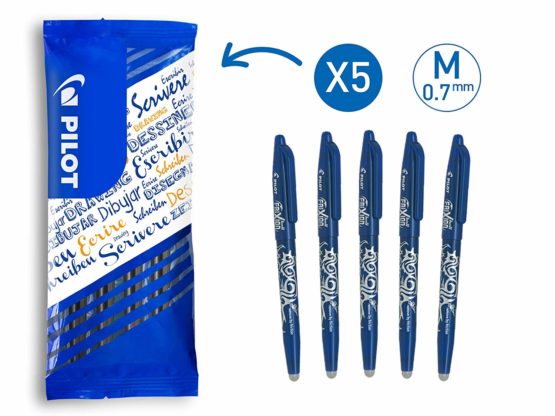 Pilot FLW536758 Frixion Erasable Rollerball Tip - Blue (Pack of 5), 3131910536758