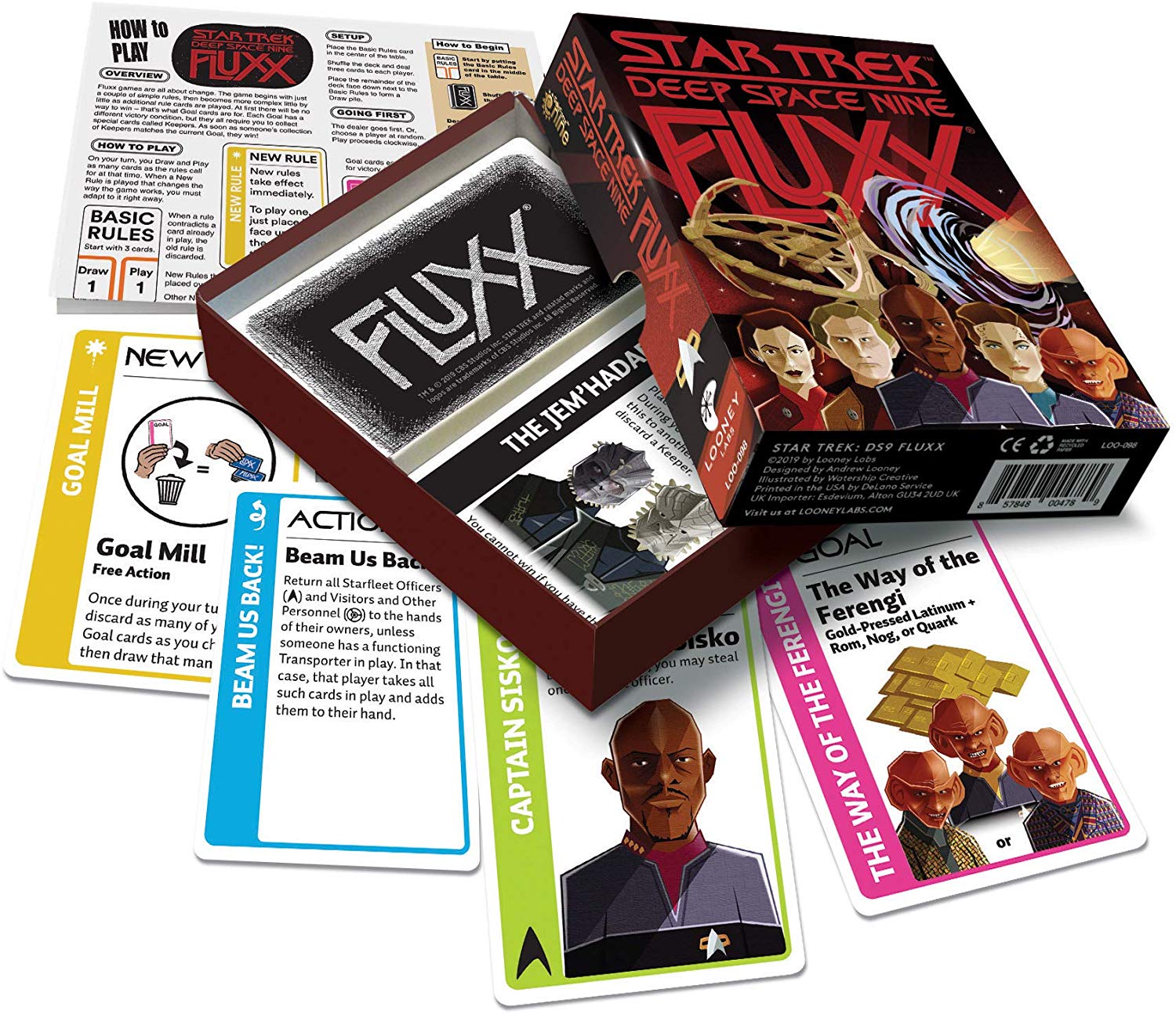 Looney Labs LOO098 Fluxx: Star Trek-Deep Space Nine, Mixed Colours, 6 inches x 8 inches x 3 inches - Image 4