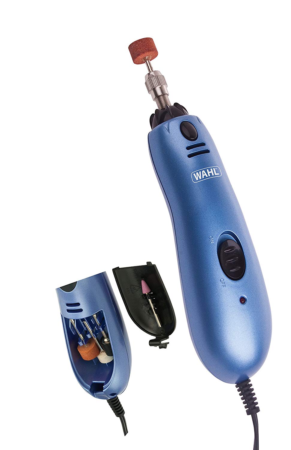 Wahl Dog Nail Grinder/File for Pets Mains Powered, Clear, 1 Count (Pack of 1), Blue - Image 3