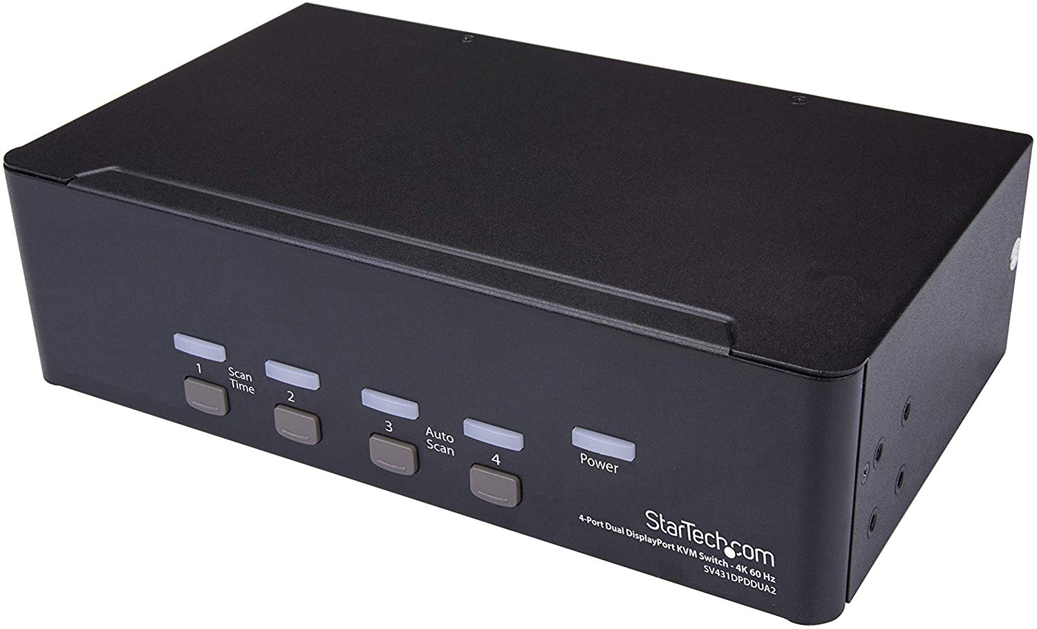 StarTech.com DisplayPort KVM, 4 port, 4K 60Hz, Dual Monitor KVM, DisplayPort Switch, KVM DisplayPort
