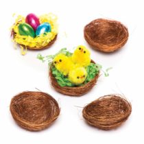 Baker Ross E8623 Mini Bird Nests for Fluffy Chicks and Easter Decorations (Pack of 15)