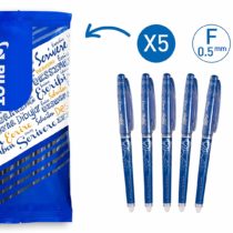 Pilot FLW538608 Frixion Point Erasable Rollerball Tip - Blue (Pack of 5)