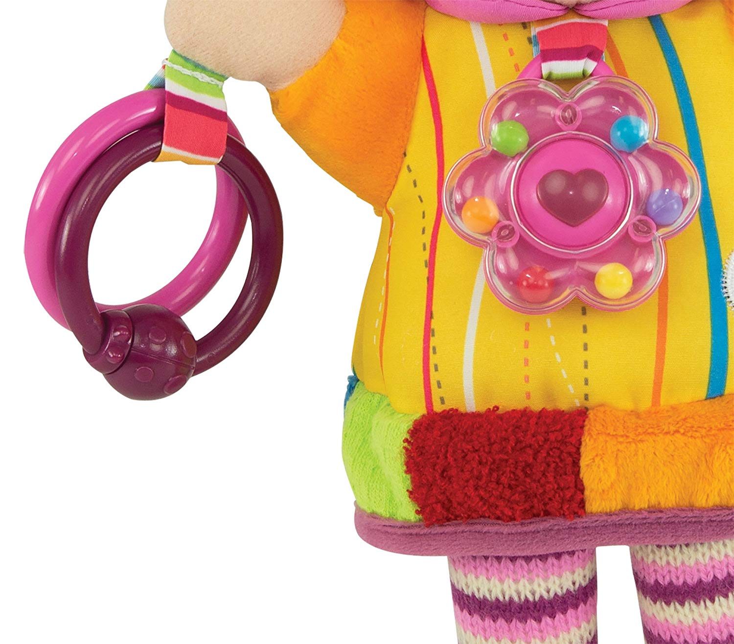 LAMAZE My Friend Emily, Clip on Pram and Pushchair Newborn Baby Toy, Sensory Toy for Babies Boys and Girls from 0 to 6 Months - Image 4