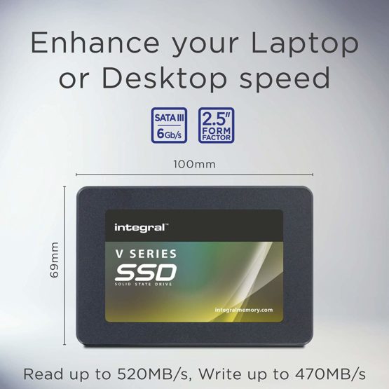 Integral V Series 2 480GB SATA III 2.5 Internal SSD, Up To 520MB/S Read 470MB/S Write, INSSD480GS625V2 - Image 3