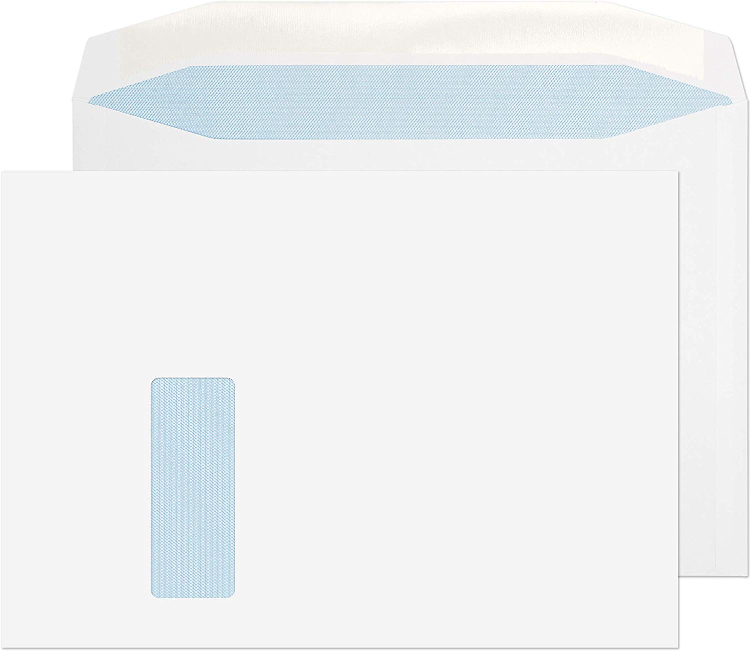 Blake Purely Everyday C4 229 x 324 mm 100 gsm Mailer Gummed Window Envelopes (3710W) White - Pack of 250, C4 - 229 x 324 mm