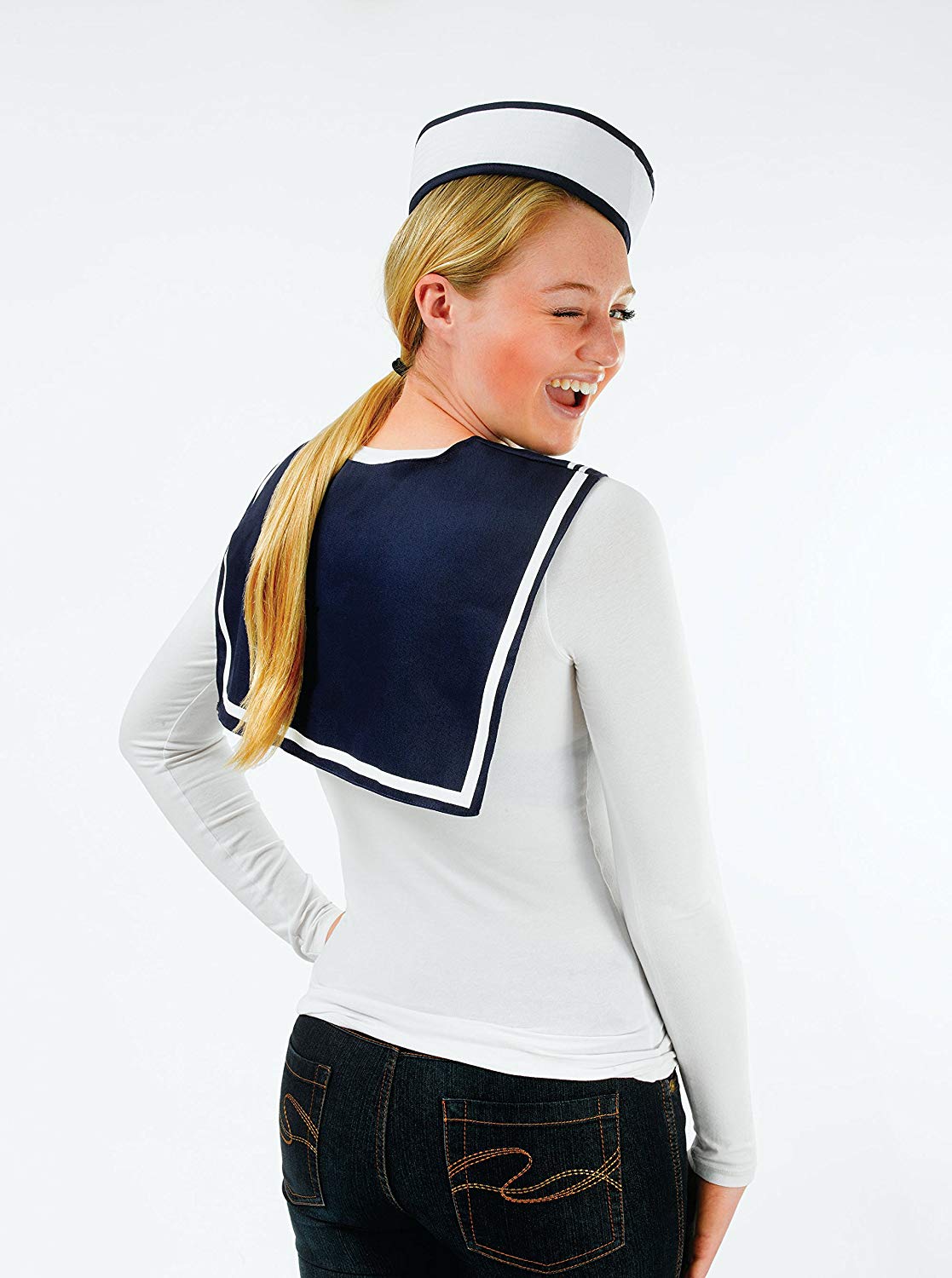 Rubies Bristol Novelty DS119 Sailor Girl Set, Navy and White - Image 2
