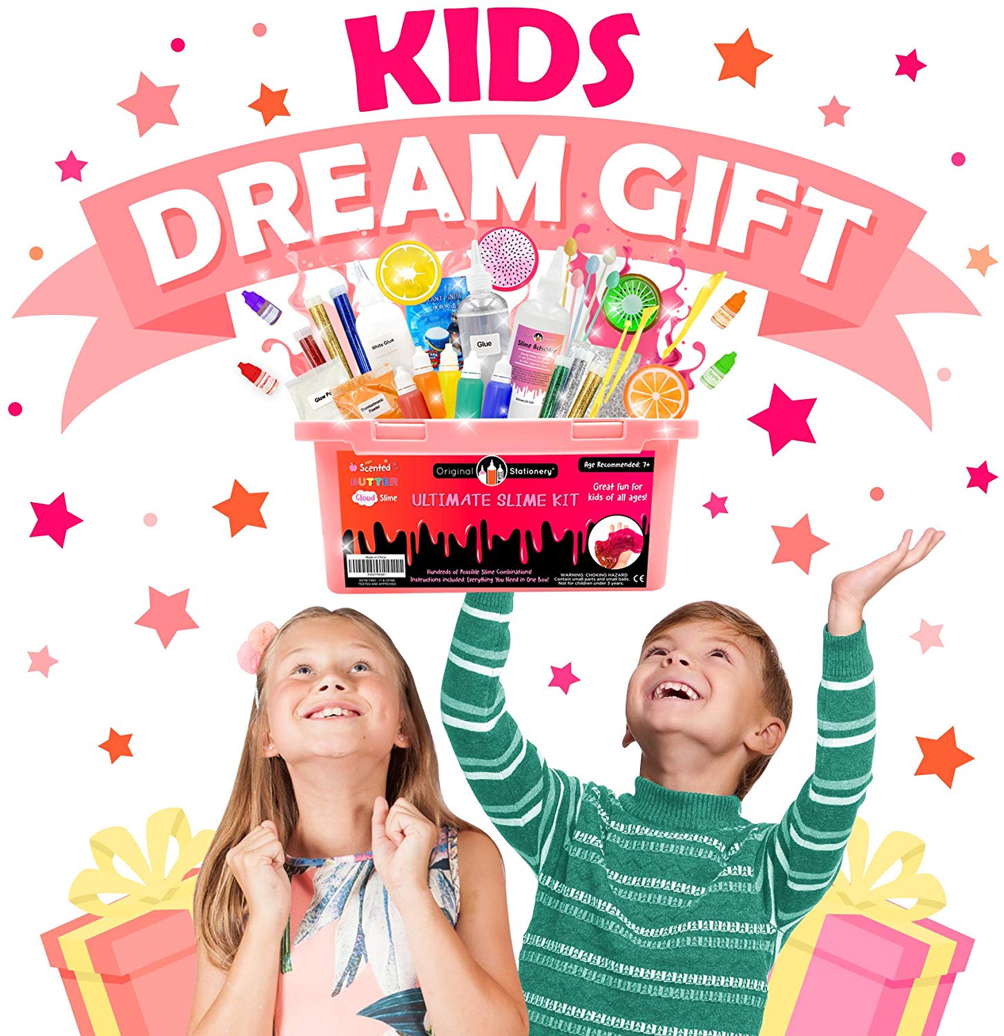 Original Stationery Ultimate Slime Kit, Awesome Pink Slime Kit to Make Fishbowl Slime, Cloud Slime, & More - Image 2