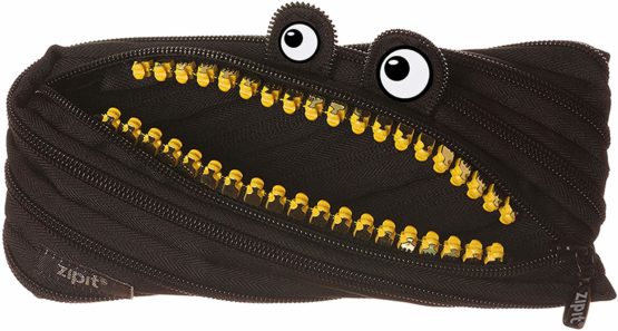 ZIPIT Grillz Pencil Case for Kids, Holds Up to 30 Pens, Machine Washable, Made of One Long Zipper!