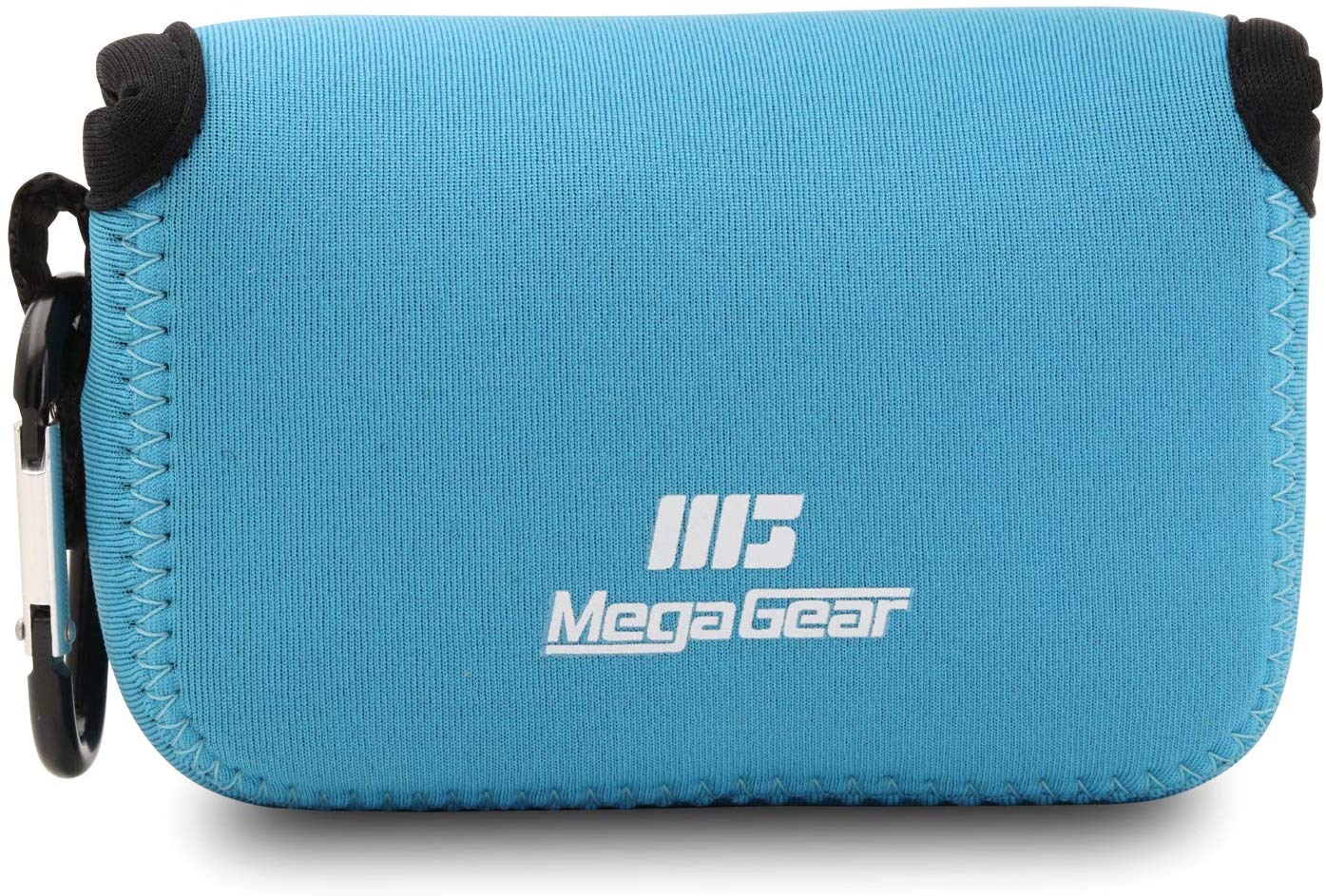 MegaGear MG609 Sony Cyber-shot DSC-HX99, DSC-HX95, DSC-HX90V, DSC-HX80 Ultra Light Neoprene Camera Case, with Carabiner - Blue