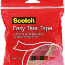 Scotch 25 mm x 50 m Easy Tear Tape - Clear
