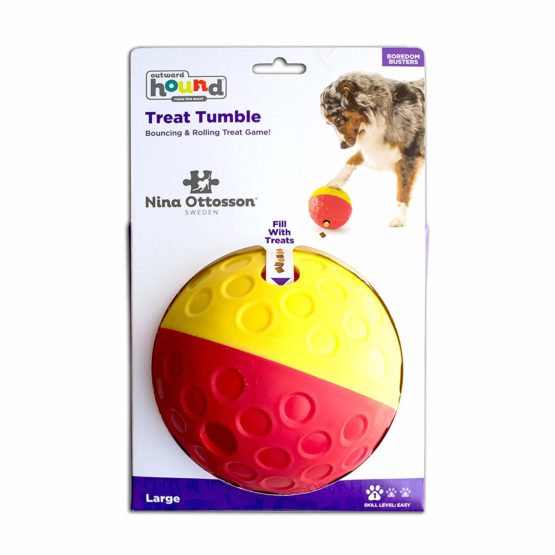 Nina Ottosson by Outward Hound Treat Tumble Red Interactive Treat-Dispensing Puzzle Dog Toy, Large - Image 2