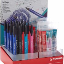Erasable Rollerball - STABILO Gel Exxx Display of 16 in 6 Assorted Colours & Refills