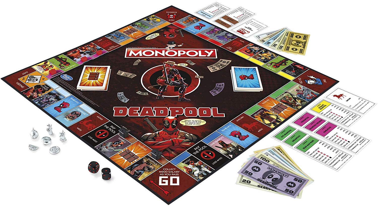 Hasbro Gaming Monopoly Game: Marvel Deadpool Edition, Standard - Image 4