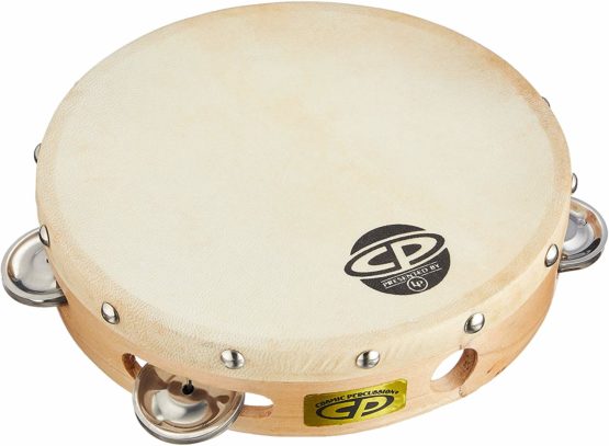 LP Latin Percussion CP Wood Tambourin Holz 8" einreihig mit Fell CP378