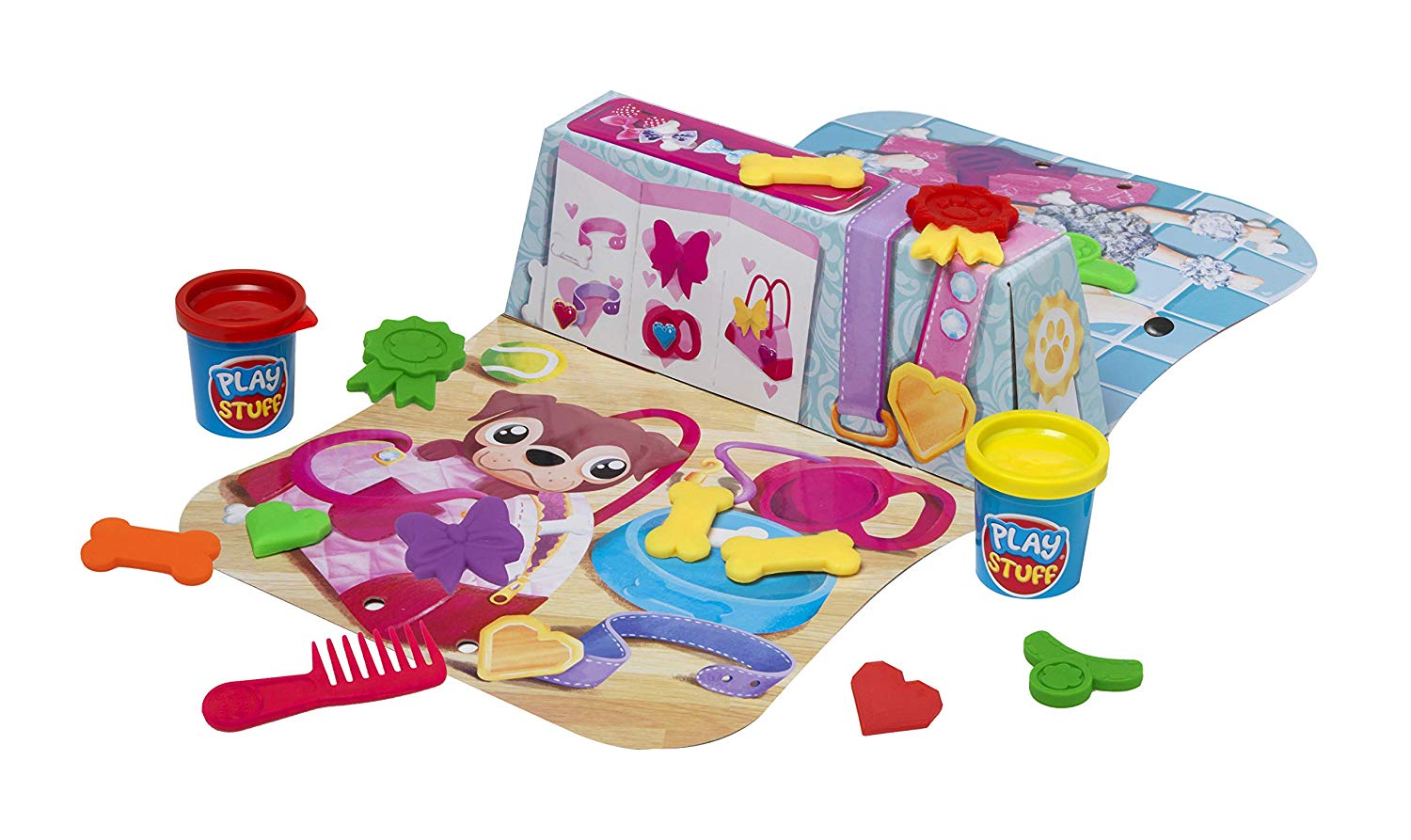 John Adams 577 10755 EA Playstuff Dough 'Pooch Parlour' (3 pots), Multi, Multicolor - Image 4