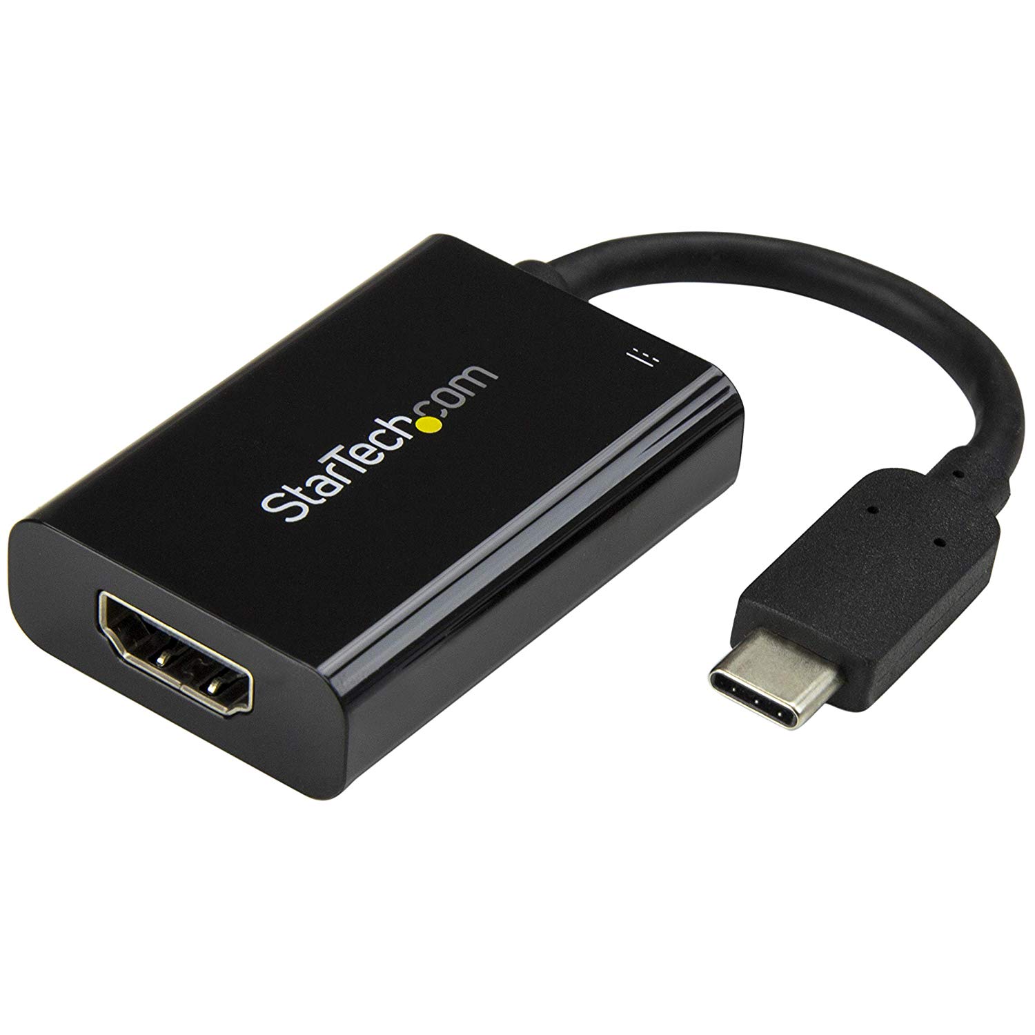StarTech.com USB C to HDMI 2.0 Adapter with Power Delivery, 4K 60Hz USB Type-C to HDMI Display Video Converter