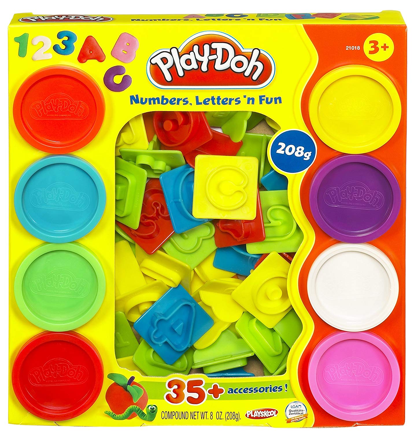 Play-Doh 21018EU40 Numbers/Letters and Fun Mould, Multi-coloured, Medium - Image 4