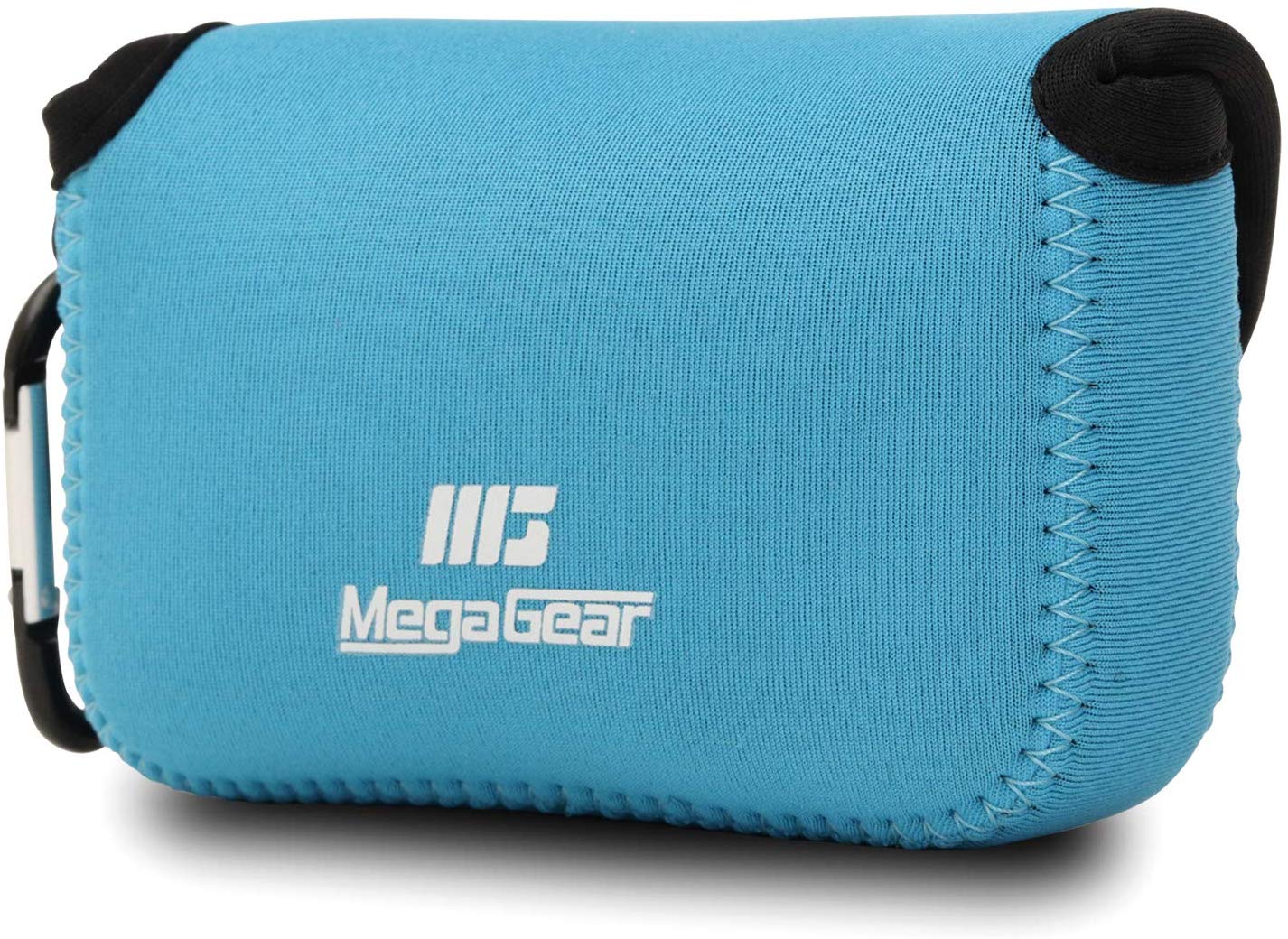 MegaGear MG609 Sony Cyber-shot DSC-HX99, DSC-HX95, DSC-HX90V, DSC-HX80 Ultra Light Neoprene Camera Case, with Carabiner - Blue - Image 2