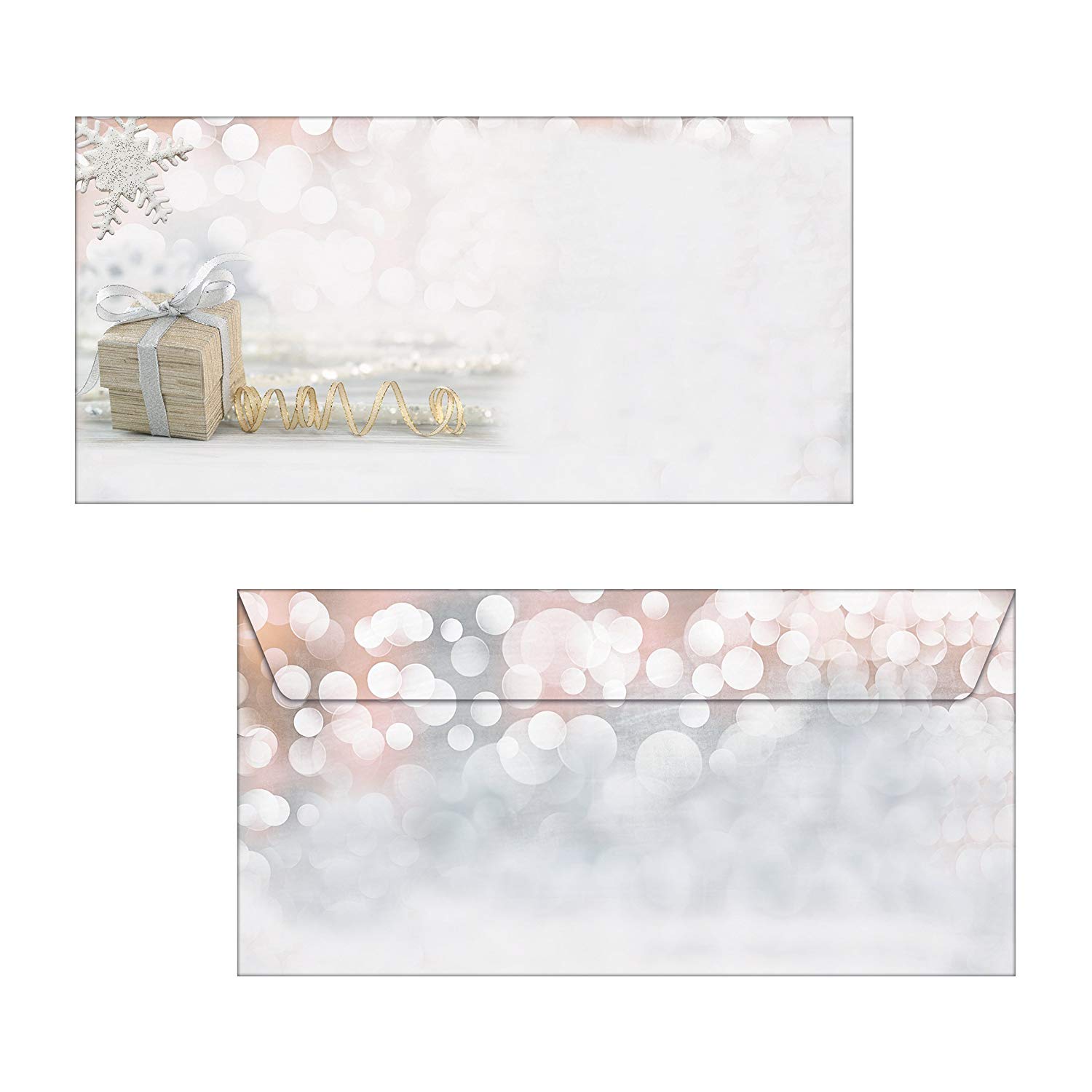SIGEL DU135 Christmas envelopes "Christmas Surprise", DL, without window, 90 gsm, 50 Pieces, Christmas Surprise, white/golden - Image 4