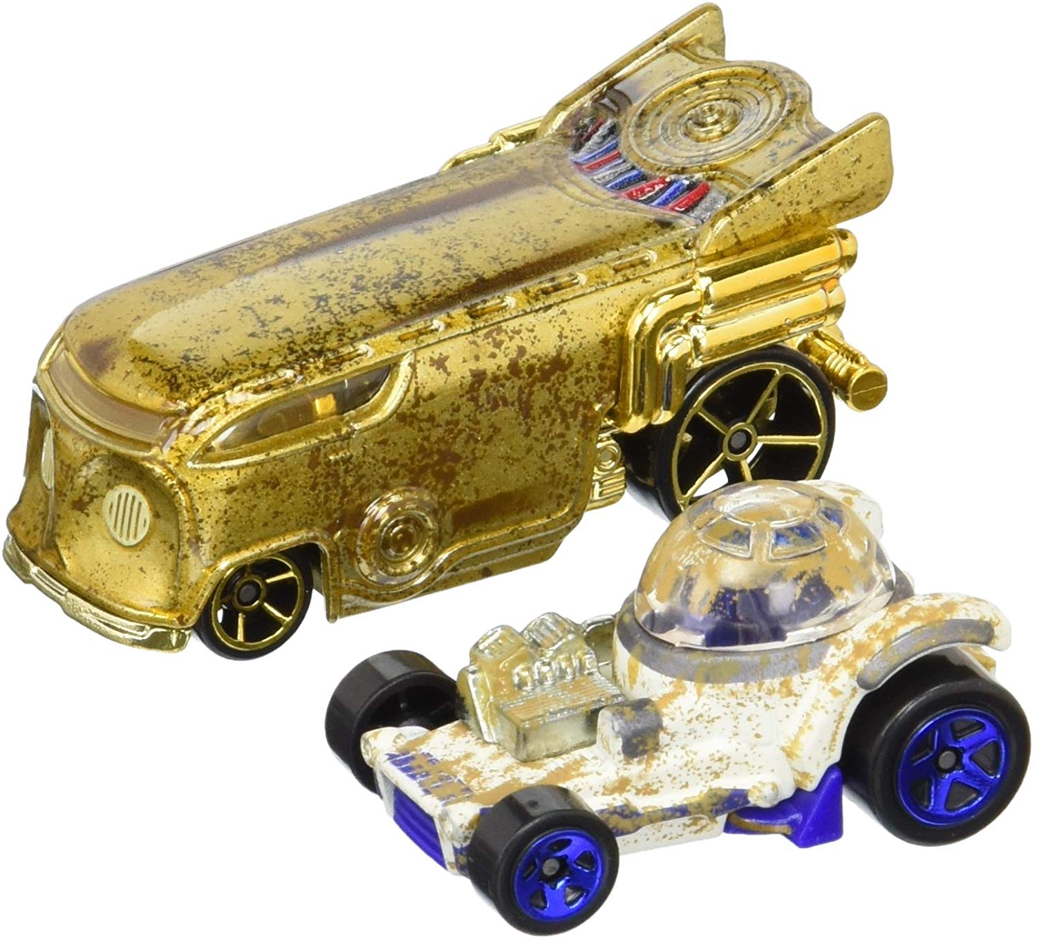 Star Wars Hot Wheels Character Cars - R2-D2 and C-3PO