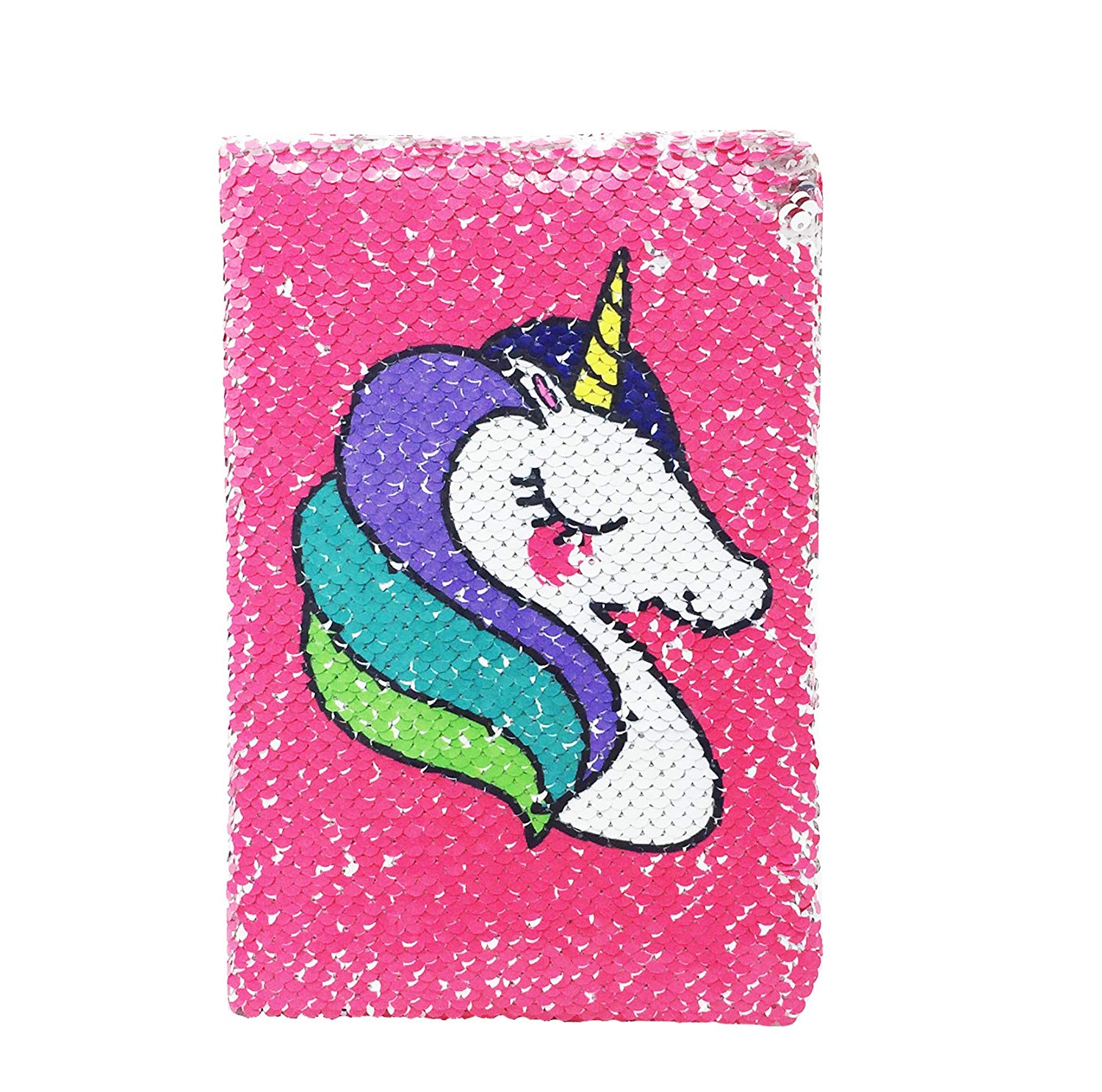 EXERZ Reversible Sequin Notebook A5 Size/Journal, Mermaid Diary/Magic Notepad, for Office/School/Gifting. Fashionable to own