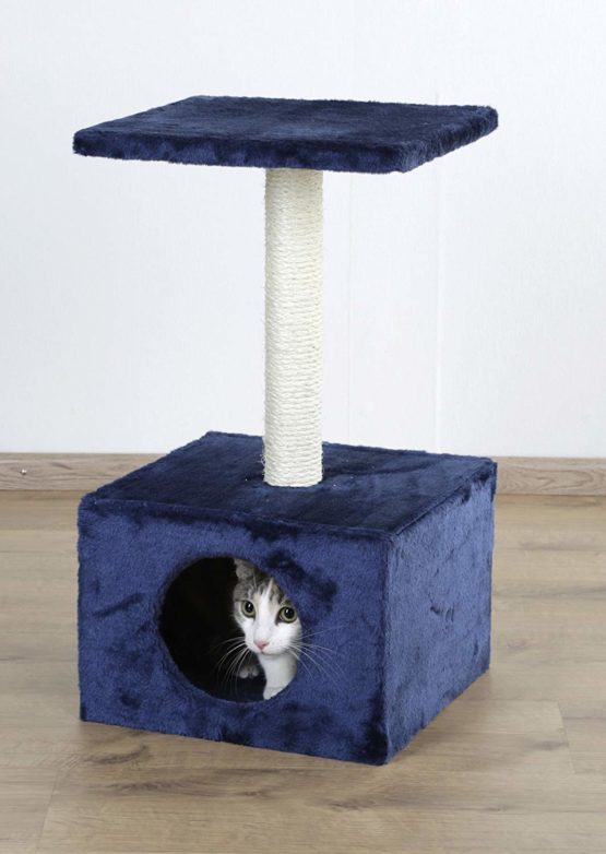 Kerbl Cat Amethyst Scratching Post, 31 x 31 x 57 cm, Dark Blue - Image 3