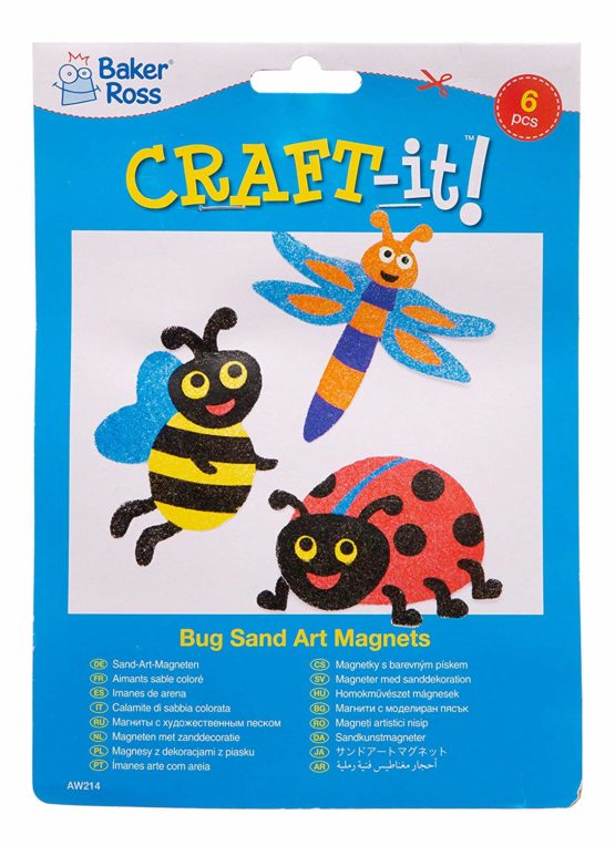 Baker Ross AW214 Bug Sand Art Magnets (Pack of 6), Assorted - Image 3