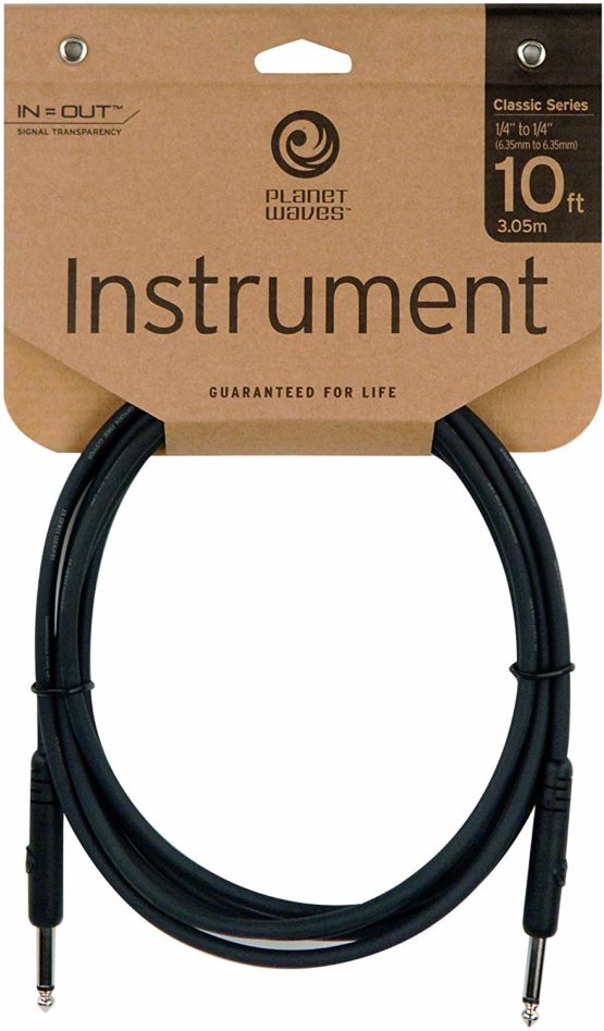 D'Addario Guitar Cable - Guitar Lead - 1/4 Inch Male to 1/4 Inch Male - Classic Series - 20 Feet/7.62 Meters - Straight Ends - 1 Pack - Image 2