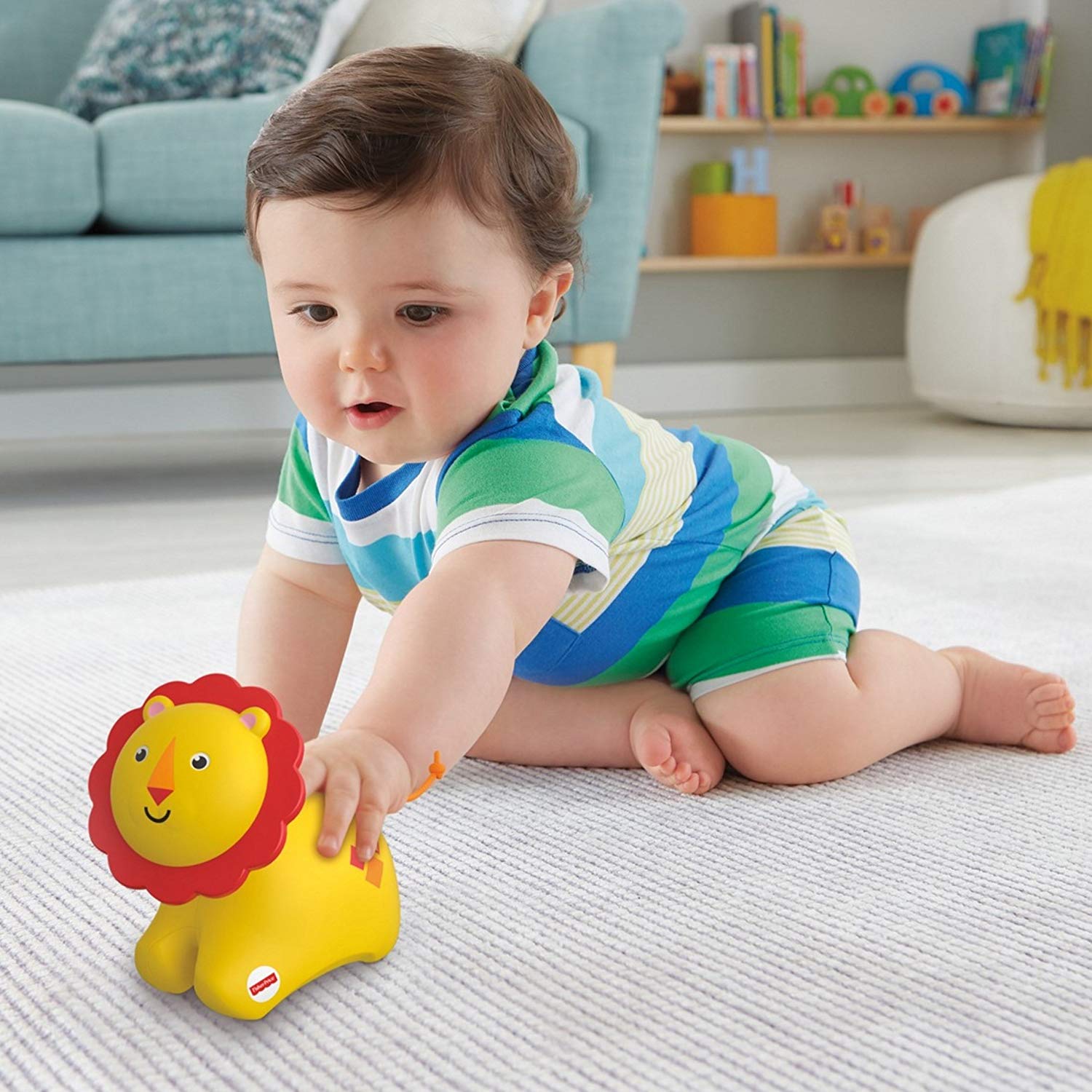 Fisher Price FNT17 Roller Lion, Multicoloured, Small - Image 2