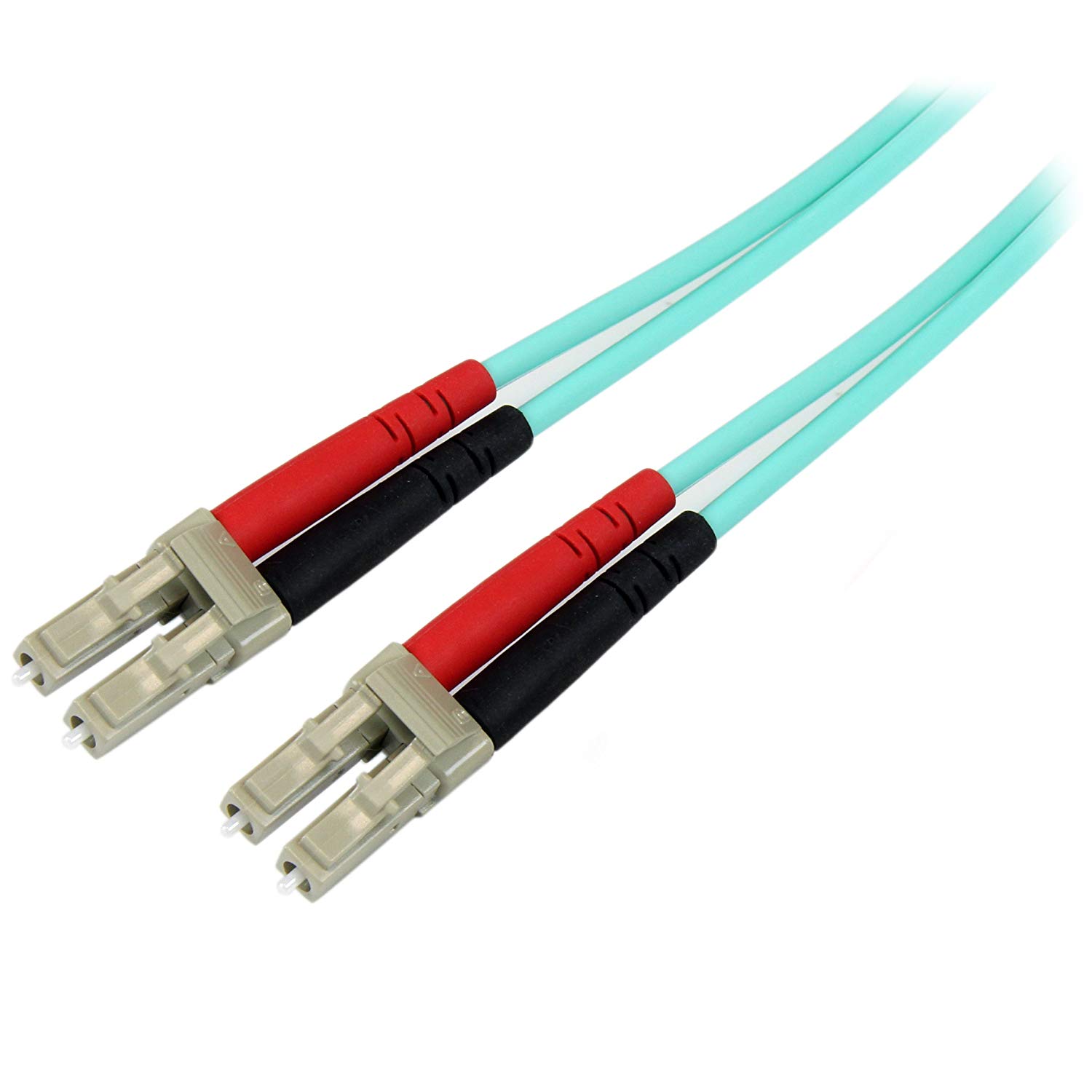 StarTech.com 1m (3ft) LC/UPC to LC/UPC OM4 Multimode Fiber Optic Cable, 50/125µm LOMMF/VCSEL Zipcord Fiber, 100G Networks