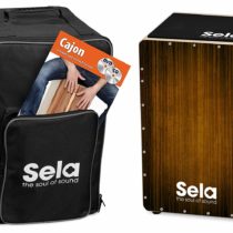 Sela Varios Blue Snare Cajon SE 052 Cajon Bundle Standard brown