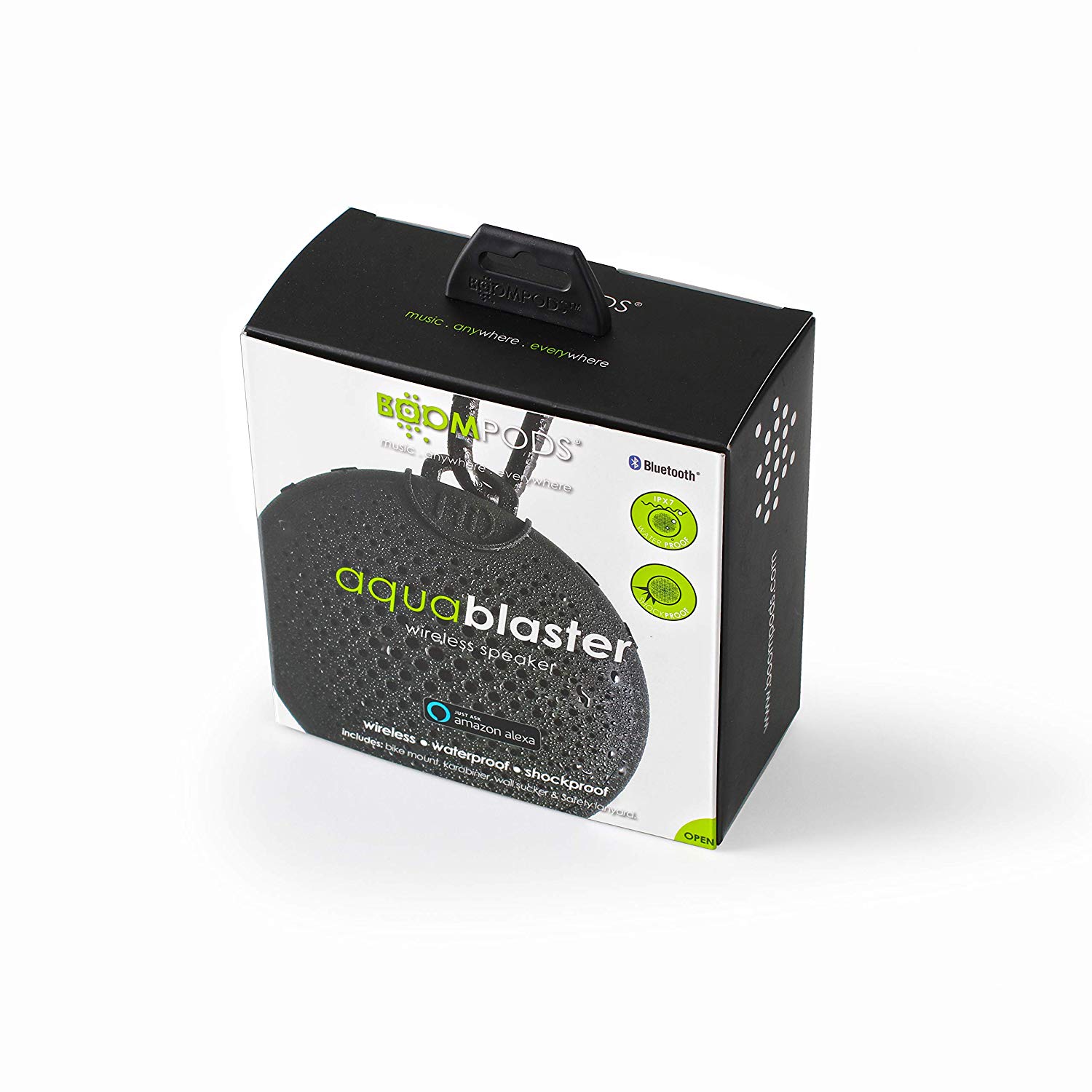 Boompods Aquablaster Small Portable Bluetooth Speaker, Mini Wireless Speakers with Amazon Alexa Capabilities - Image 2