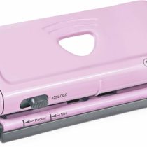 Rapesco 1322 Adjustable 6-Hole Organiser/Diary Punch, Candy Pink