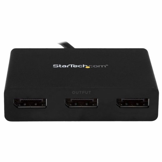 StarTech 3-Port USB-C to DisplayPort MST Hub - 4K 30Hz - Multi-Monitor Video Splitter - Thunderbolt 3 Compatible (MSTCDP123DP) - Image 2