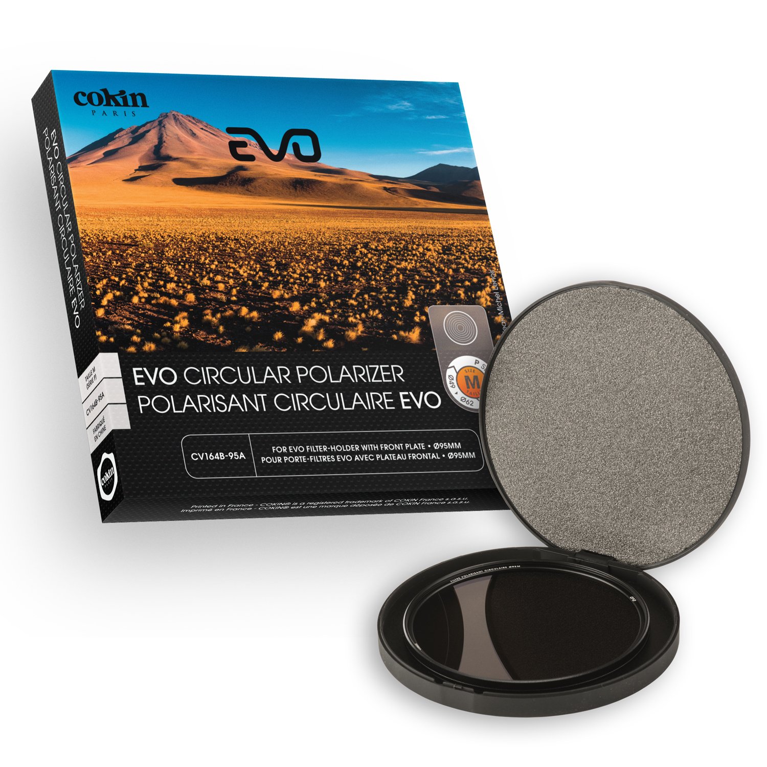 COKIN EVO ø95mm Circular polarizer filter for EVO Filter-Holder M Size (P-series) 84mm, Black, 95 mm