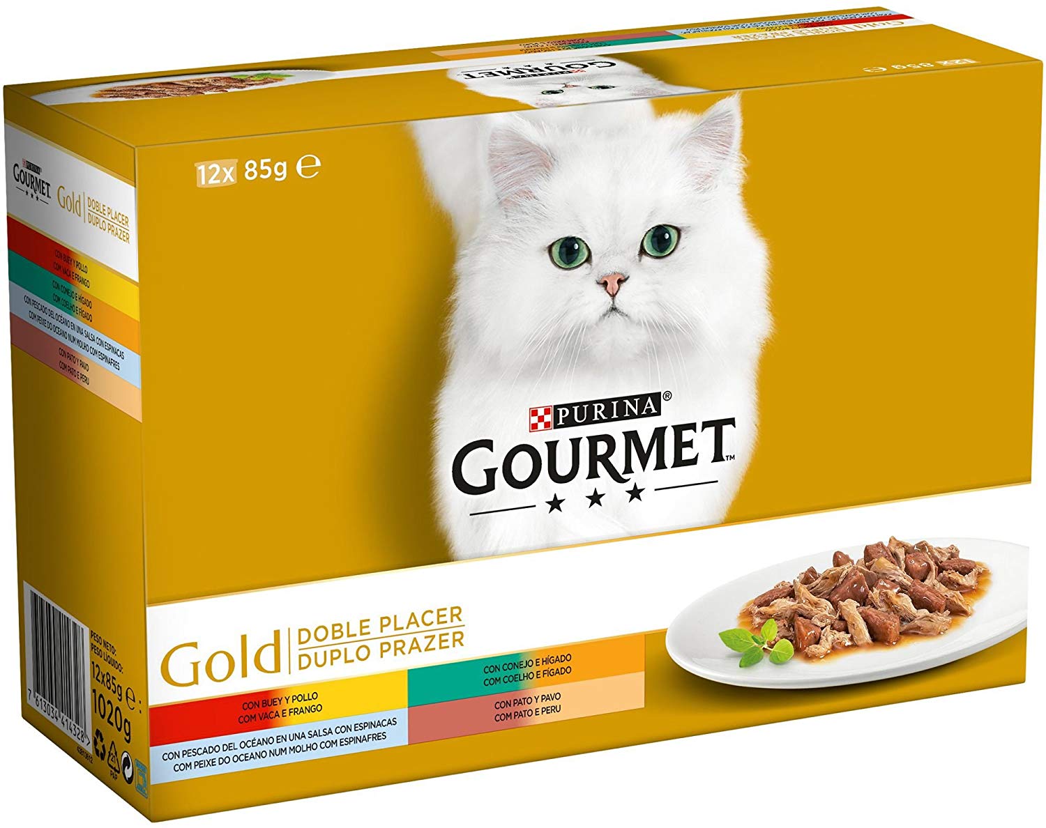 Purina Gourmet Gold Double Pleasure Assortment, 1.02 kg (Pack of 8)