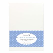 Trimcraft Dove Craft Cards with Envelopes 5 x 7-inch White, Acrylic, Multicoloured, 6.04 x 7.85 x 0.31 cm