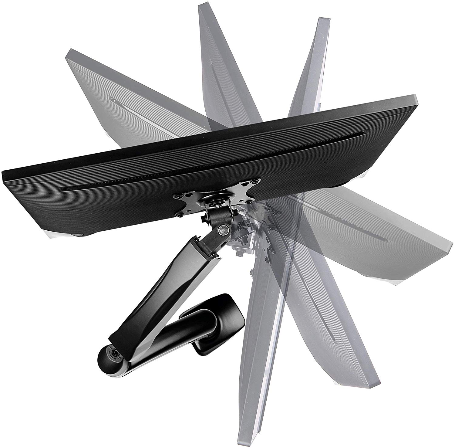 ICY BOX IB-MS303-T Monitor Desk Mount for Monitors up to 28 Inches (71 cm) Max. 6.5 kg, VESA 75 x 75 and 100 x 100 - Image 3