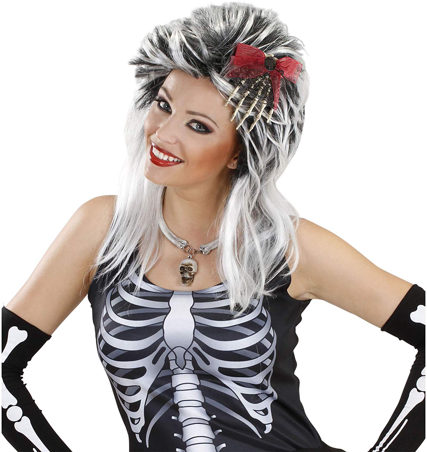 Widmann vd-wdm9521b Brooch/Hair Clip Hand Skeleton, Black, One Size, Multi-coloured - Image 3