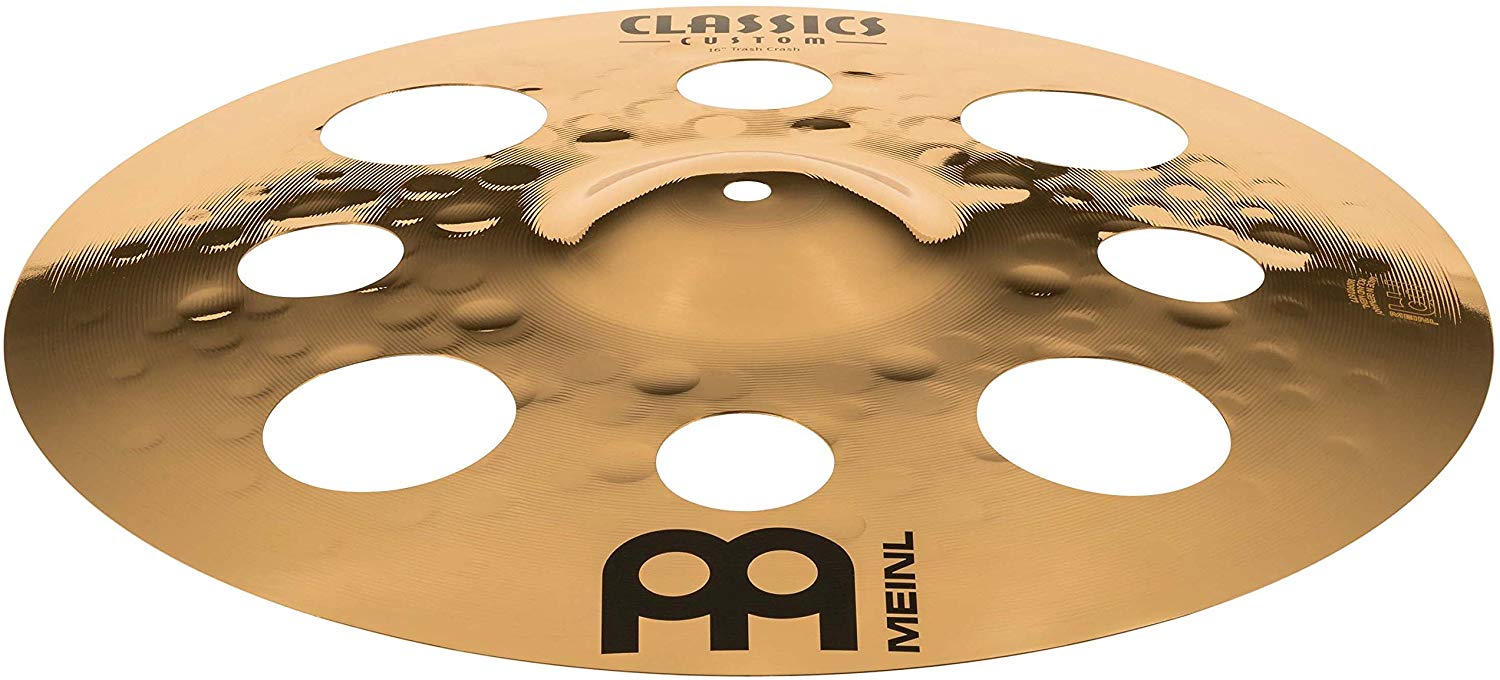 Meinl Cymbals Classics Custom Brilliant Trash Crash Cymbal 16 inch (Video) for Drum Set (40,64cm) B12 Bronze - Image 3