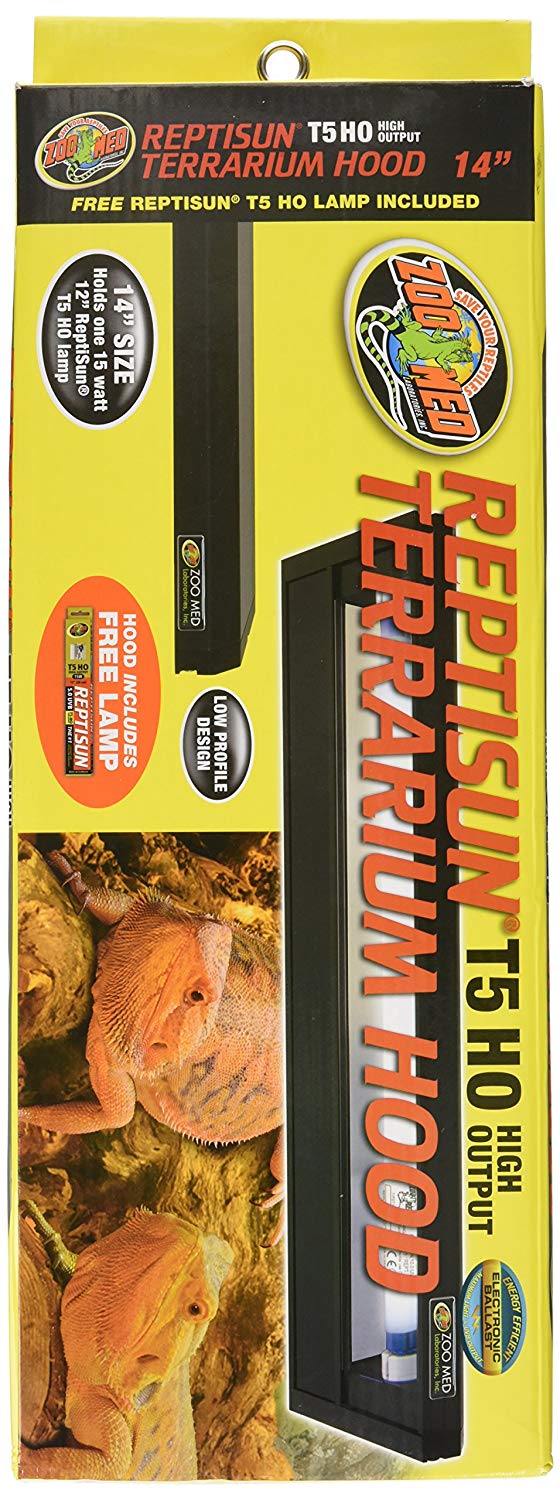 Zoo Med LF-70e ReptiSun T5 UVB Top Lamp 30 cm for Terrariums Pack of 1, Color: Black, 1 Stück (1er Pack) - Image 2