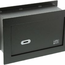 BURG-WÄCHTER Wall Safe with Double Bit Lock, Pack of 1 Black, PointSafe PW 2 S, Außen: 220x340x140mm (HxBxT)