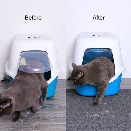 lionto by dibea Cat Litter Tray Cat Mat, Cat Toilet Litter Mat, Size, L, 60 x 90 cm - Image 3