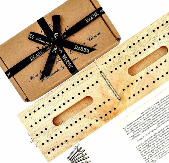 Jaques of London Folding Cribbage Board No Cards Cribbage Board | Premium Cribbage | Amazing Board Games | Perfect Board Game | Since 1795