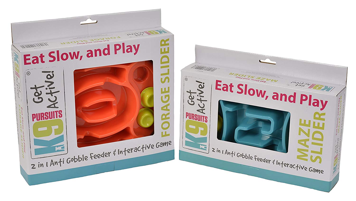 K9 Pursuits Forage Slider 2-in-1 Anti Gobble Feeder & Interactive Game, Orange - Image 4