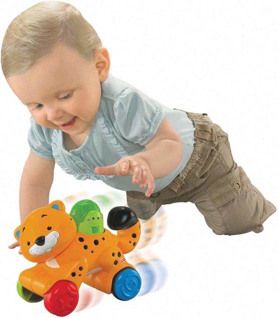 Fisher-Price Toy - Amazing Animals Press and Go Cheetah - Baby Toddler - 6-36 Months - Image 2