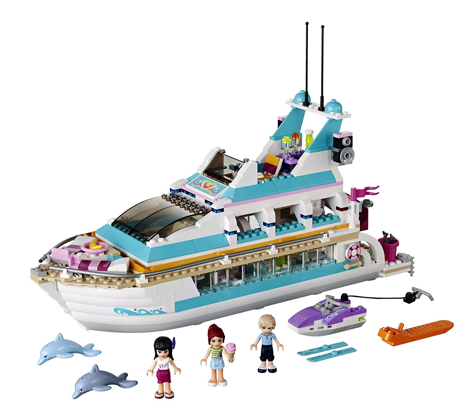 LEGO Friends 41015 Dolphin Cruiser, White, Blue, Purple - Image 2